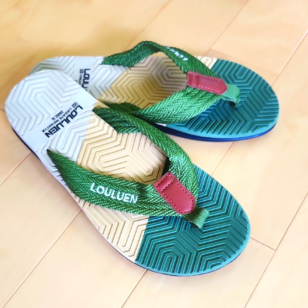 Green LOULUEN Create Infinity Summer Flip Flops EU 42
